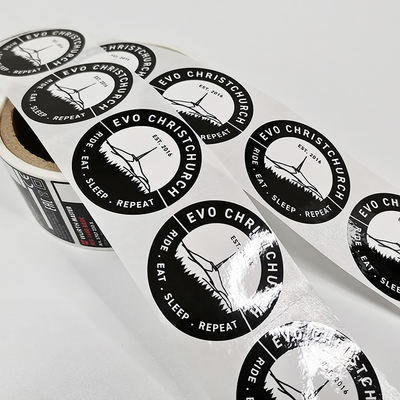 BOPP Label Ritel Kustom Varnishing Rotary Printable Vinyl Sticker Paper