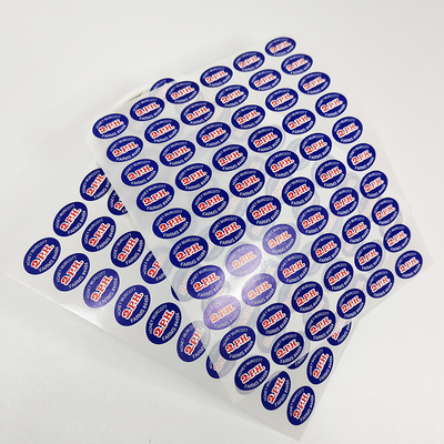 Label Makanan Cetak Kustom Glossy Matte CMYK BOPP Label Rak Toko Kelontong