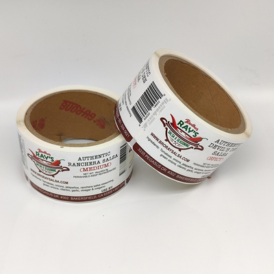 Label Perekat Makanan Diawetkan yang Dapat Dicetak CMYK Label Makanan Perekat Diri Tahan Air