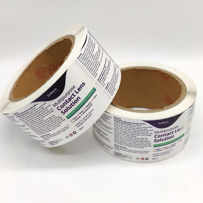 BOPP Film Pharmaceutical Label Printing Label Digital PVC Untuk Obat
