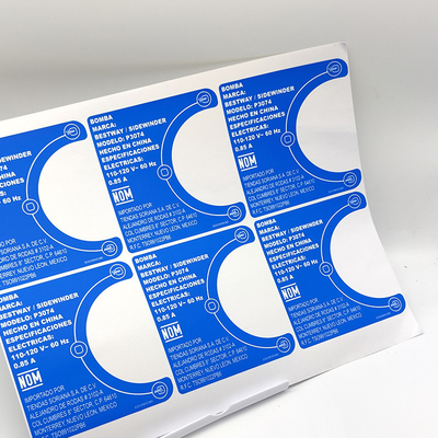 Rumah Tangga BOPP Removable Vinyl Sticker Paper Self Adhesive Laundry Label Stiker