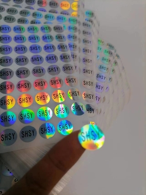 Stiker Segel Holografik yang Mudah Dikelupas Uv Resist Printing Vinyl Tahan Air Tahan Lama