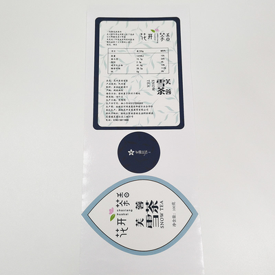 BOPP Label Kosmetik Tahan Air Varnishing CMYK Glossy Vinyl Sticker Paper