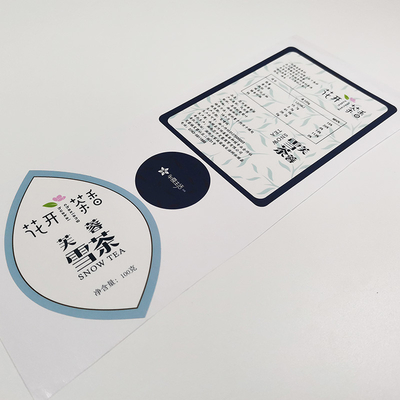 BOPP Label Kosmetik Tahan Air Varnishing CMYK Glossy Vinyl Sticker Paper