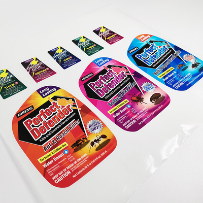 Label Produk Kimia Glossy CMYK Waterproof Matte Lamination Sticker