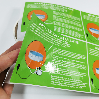 Label Esensial Rumah Tangga CDR Label Produk Pembersih PVC CMYK
