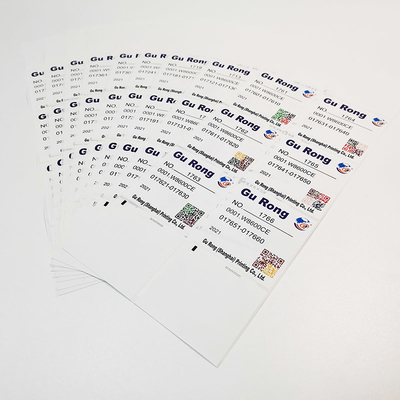 Pencetakan Label Data Variabel Glossy BOPP Stiker Kode Qr Tahan Air