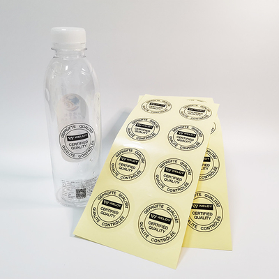 Kustom Logo Perekat Label Stiker Clear Drinks Cup BOPP Round Self Stick Label