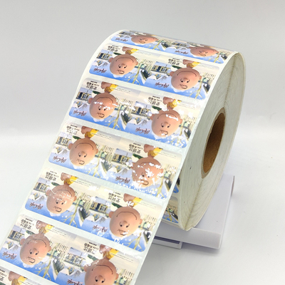 Matte Lamination Self Adhesive Label Stiker Kertas Stiker Sintetis CMYK