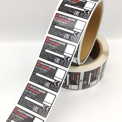 Stiker Label Perekat PMS Kertas Stiker Vinyl Industri TPU Glossy