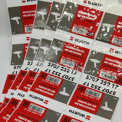 Stiker Label Kemasan Glossy Laminate Water Based Ink Vinyl Sticker Matte Laminate