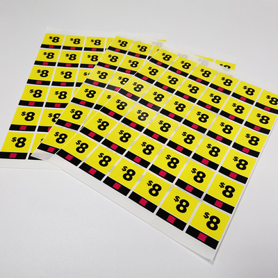 BOPP CMYK Label Desain Kustom Stiker Glossy Custom Tamper Proof