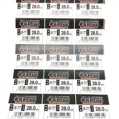 Label Ritel Kustom Lem yang Dapat Dilepas Label Rak Ritel Perekat Supermarket