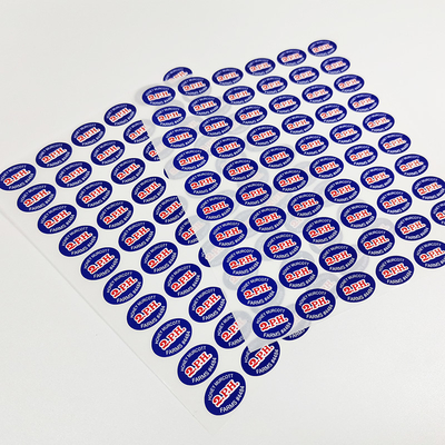 Label Makanan Cetak Kustom Glossy Matte CMYK BOPP Label Rak Toko Kelontong