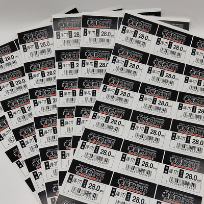 Label Toko Eceran Barcode Persegi Panjang BOPP Film CMYK Warna Label Harga Toko Kelontong