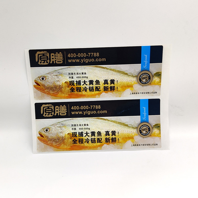 Label Kemasan Madu Kertas Sintetis Vinyl CMYK Digital Print Labels