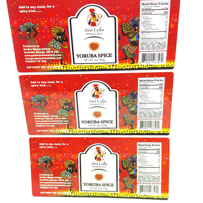 Barcode Label Kemasan Makanan Glossy Matt Laminated Self Adhesive Sticker Labels