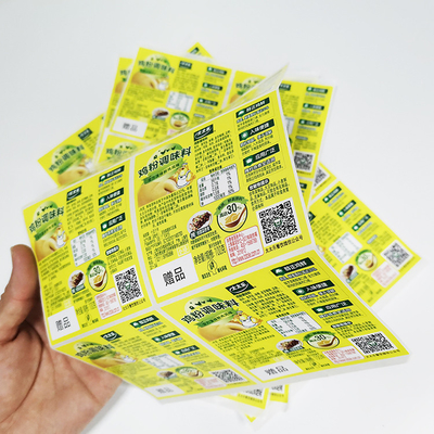 Label Perekat Makanan Avery Dennison Pantone CMYK Label Cetak Digital