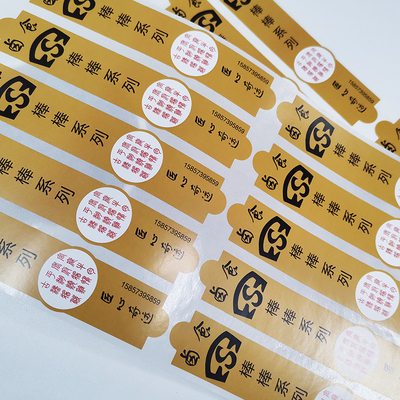 Label Stiker Roti Permanen Kiss Cut Matte Varnishing Stiker Vinyl Cetak