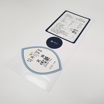 UV Spot Sticker Label Minuman PET BOPP Permanen Kiss Cut Vinyl Stiker