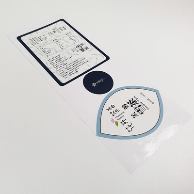 UV Spot Sticker Label Minuman PET BOPP Permanen Kiss Cut Vinyl Stiker