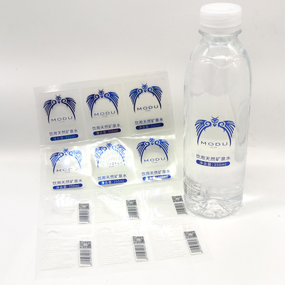 Label Botol Minuman Holografik BOPP Film Label Botol Transparan