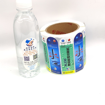Label Botol Minuman Persegi Panjang Label Botol Minuman BOPP CMYK Jelas