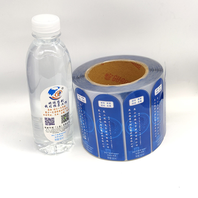 Label Botol Minuman Persegi Panjang Label Botol Minuman BOPP CMYK Jelas