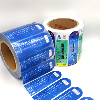 BOPP Jus Botol Perekat Stiker Label Varnishing Kiss Cut Sticker Sheets