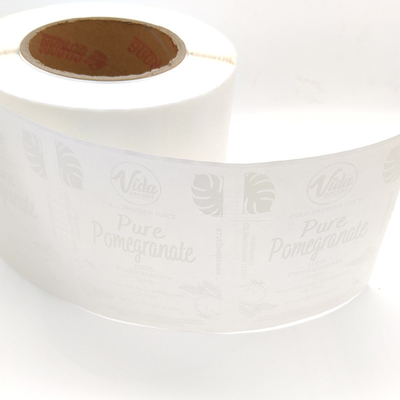 UV Varnishing Label Kosmetik Tahan Air Offset Stiker Vinyl Transparan Buram