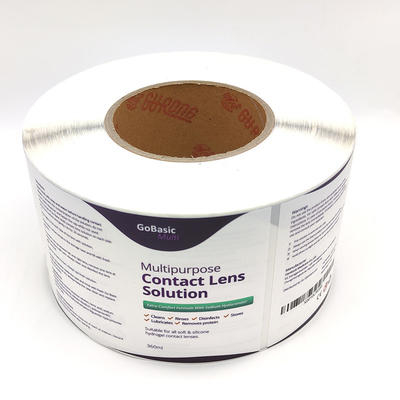 BOPP Film Pharmaceutical Label Printing Label Digital PVC Untuk Obat