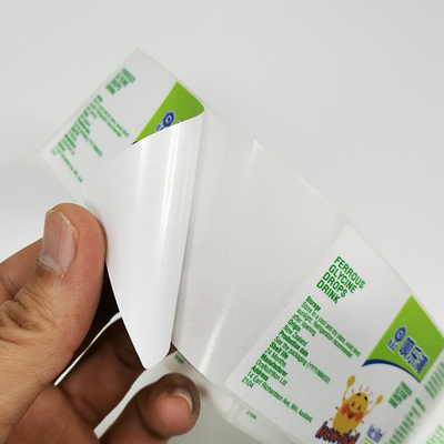 Pencetakan Label Industri Farmasi BOPP Label Perawatan Kesehatan Pantone