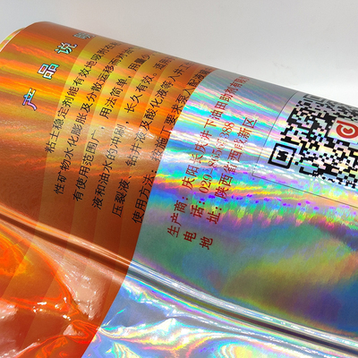 Label Keamanan Kimia CMYK Label Stiker Tahan Air Botol Laser Hologram