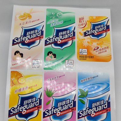 Label Embossing Rumah Tangga Essentials Label Produk Pembersih Film BOPP
