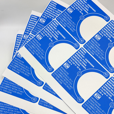 Label Kebutuhan Rumah Tangga Tahan Cuaca Kiss Cut Matte Film BOPP