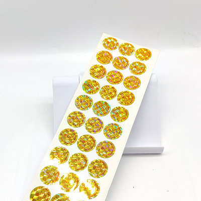 Stiker Hologram Cetak Roll Stiker Hologram Emas Persegi Panjang Anti Palsu