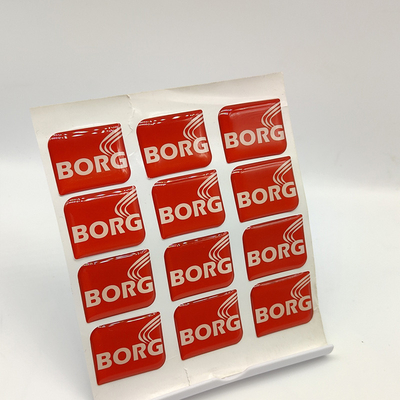 3M Perekat PU 3D Epoxy Stiker Clear Epoxy Resin Dome Stiker Logo Disesuaikan