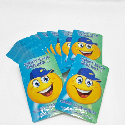 Permanen CMYK Kustom Die Cut Stiker BOPP Glossy Lamination Adhesive