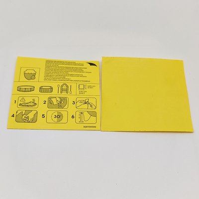 Instruksi Patch Perbaikan Inflatable Grafis Patch Perbaikan Kolam Renang PVC Luar Ruangan