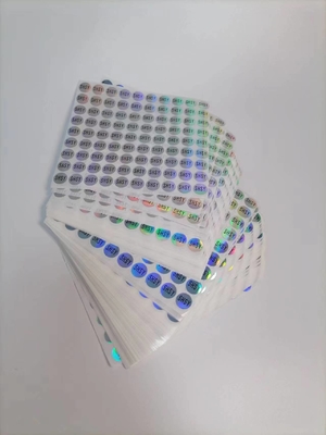 Stiker Segel Holografik yang Mudah Dikelupas Uv Resist Printing Vinyl Tahan Air Tahan Lama