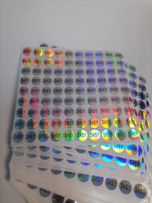 Stiker Segel Holografik yang Mudah Dikelupas Uv Resist Printing Vinyl Tahan Air Tahan Lama