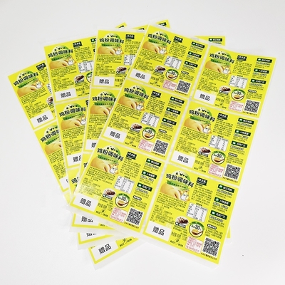 Full Color / Pantone / CMYK Adhesive Label Sticker Diterbitkan Dengan Offset / Teknologi Pencetakan Digital