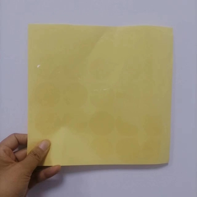 Label perekat transparan khusus untuk kotak segel atau kantong segel