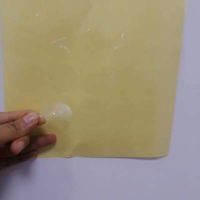 Label perekat transparan khusus untuk kotak segel atau kantong segel