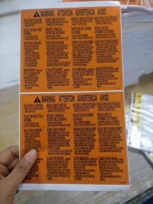 Custom Waterproof Metallic Sticker Untuk Label Kemasan Polyester Perak