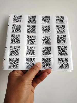 Kiss Cut Berbagai Ukuran Custom Smart Qr Sticker Label Sticker