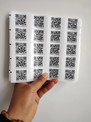 Kiss Cut Berbagai Ukuran Custom Smart Qr Sticker Label Sticker