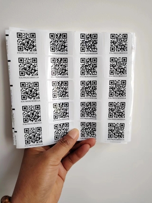 Kiss Cut Berbagai Ukuran Custom Smart Qr Sticker Label Sticker