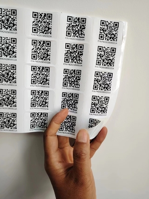 Kiss Cut Berbagai Ukuran Custom Smart Qr Sticker Label Sticker