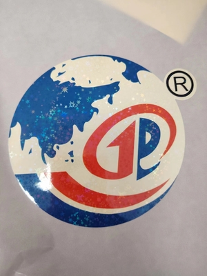 Easy Peel Holographic Seal Stickers UV Resist Printing Durable Waterproof Laser Label untuk logo
